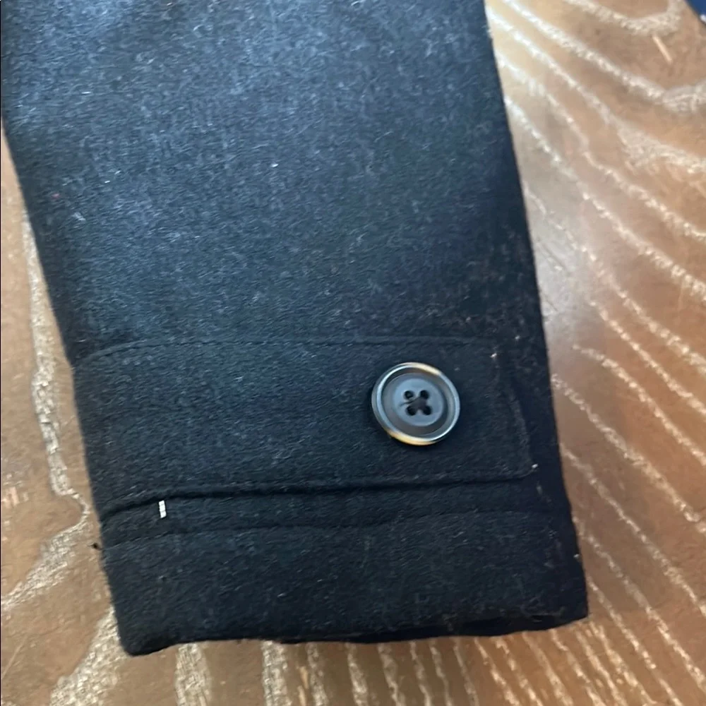 Little Boys Black Double-Breasted Winter Quilted Lined Coat
